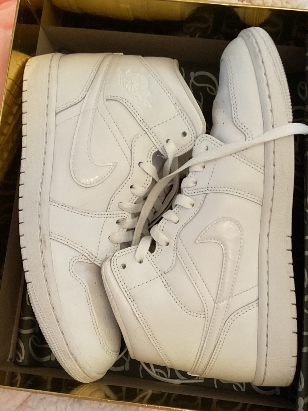 Nike White Mid-Top Sneakers